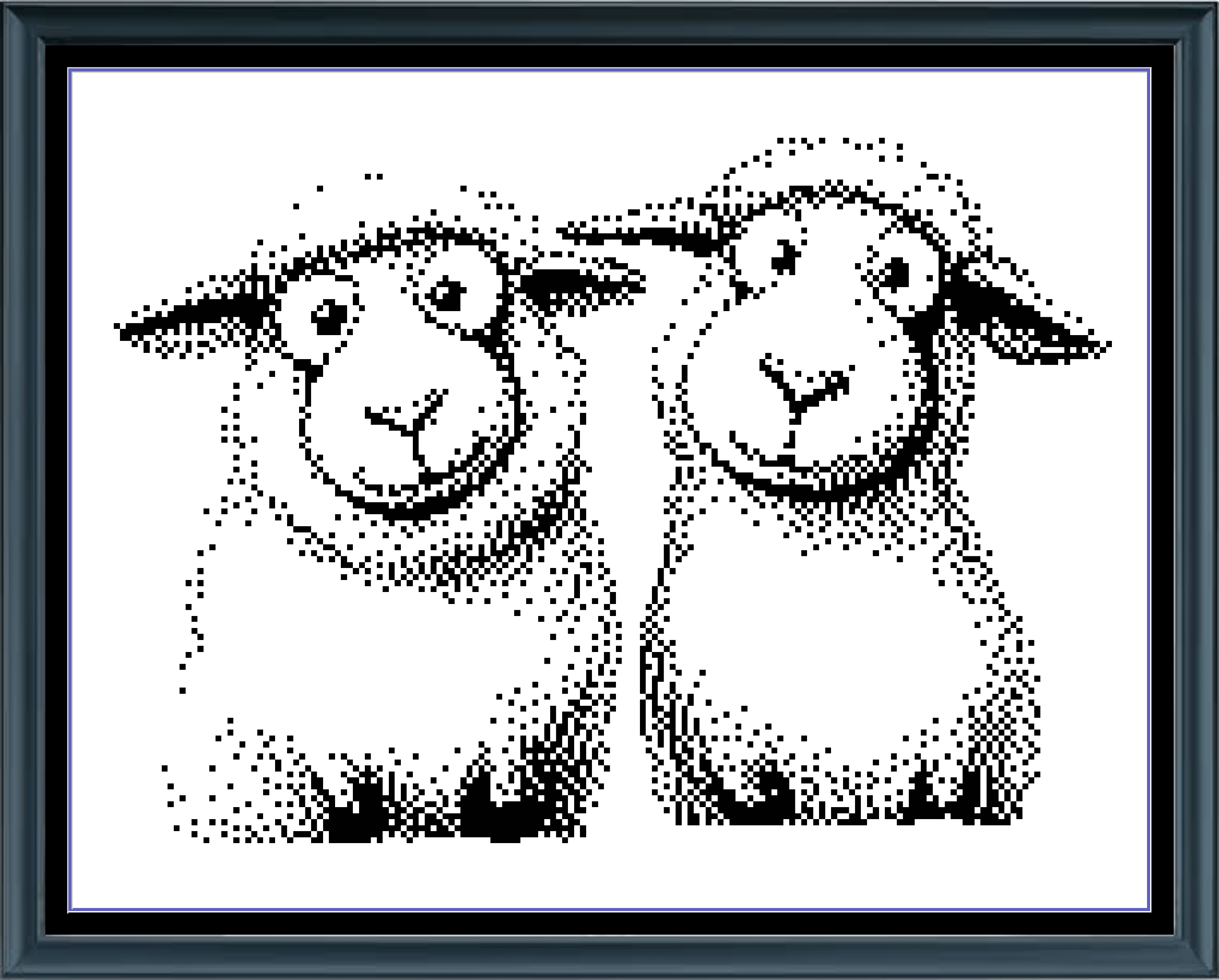 Stitching Jules Design Cross Stitch Pattern Sheep Barnyard Animal Farm Mini Monochrome Counted Cross-Stitch Pattern (Digital Download)